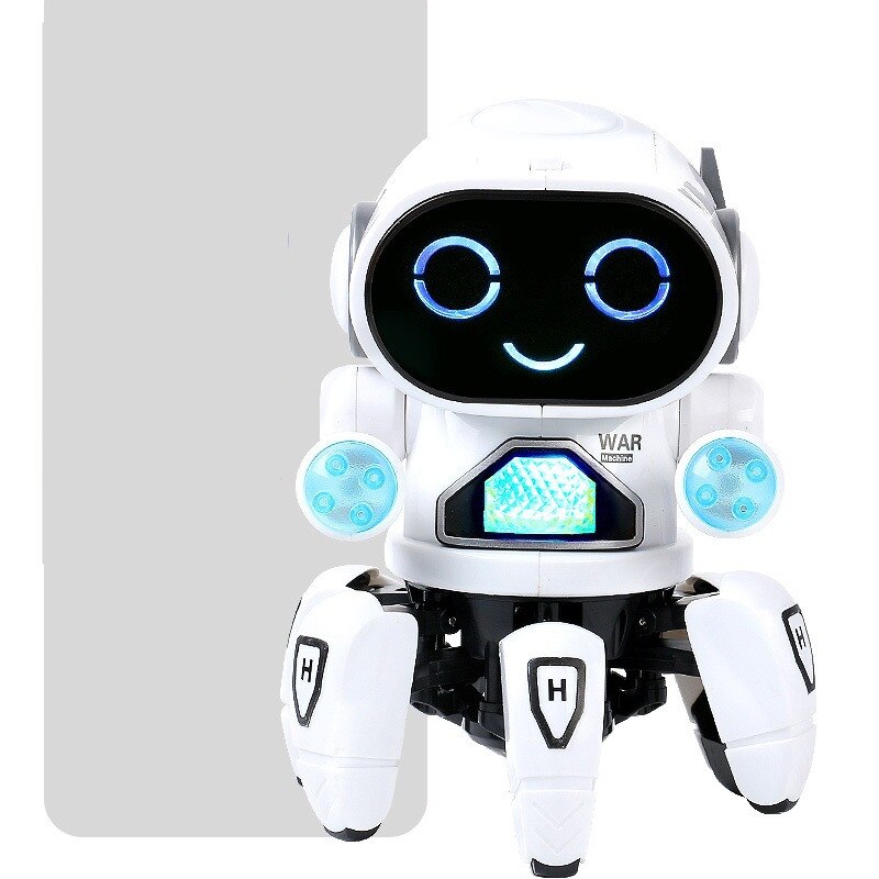 Intelligent Jouet de Danse Robot Six Griffes Danse Robot Intelligent LED Musique Nina Robot Jouet Pour Enfants D'anniversaire: JQRLZY01