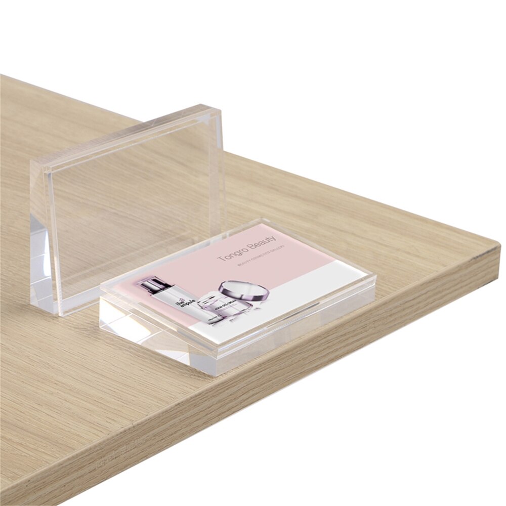 UMCHU 20 stuks Transparante Teken Display Houder, Clear L Vorm