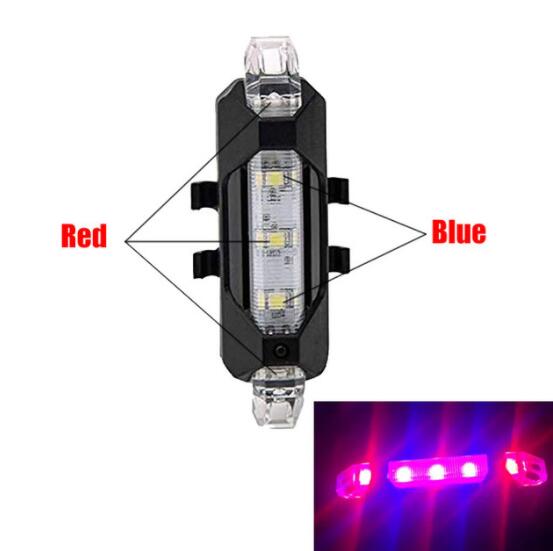 Multi Beleuchtung Modi Fahrrad Licht USB Ladung Führte Fahrrad Licht Blitz Schwanz Hinten Fahrrad Lichter: Bild 014
