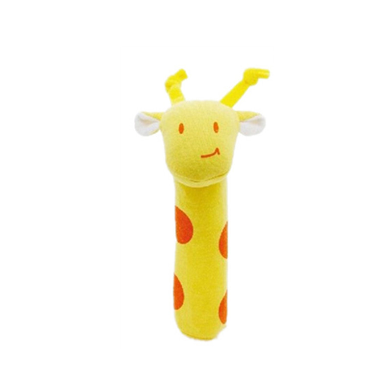 Andersluidend Soorten Baby Speelgoed Baby Hand Grip Staaf Speelgoed, educatief Speelgoed Rammelaar Dier Bb Stok Hand Bell Toy 20% Off: giraffe