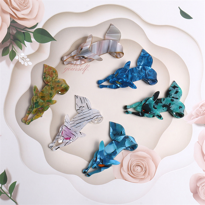 NYN 16 Colors Funny Acrylic Fox Brooches for Women Men Girls Kids Most Popular Animal Party Birthday Year Jewelry