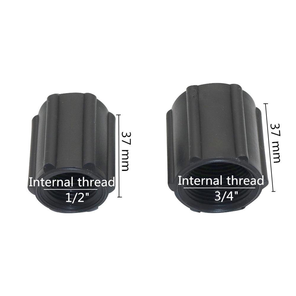 1/2" 3/4" Female Thread Straight Connector 1/2" to 3/4" Internal Thread Reducer Coupling Adapters Plumbing Pipe Fittings