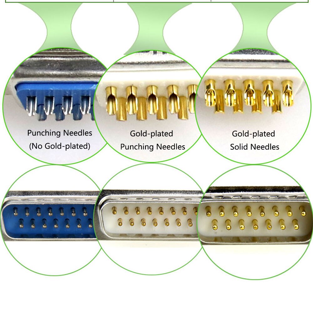 DB15 Mannelijke Plug/Vrouwelijke Socket Metalen Shell Kit 2 Rijen 15 Pin Serial Port Connector Socket D-SUB15 Adapters