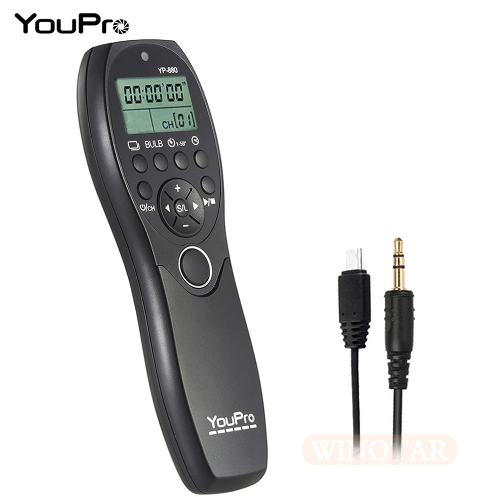 Youpro YP-880 S2 Camera Wired Ontspanknop Timer Afstandsbediening Lcd Display Voor Sony A58 NEX-3NL A7 A7R A3000 A5000 a6000