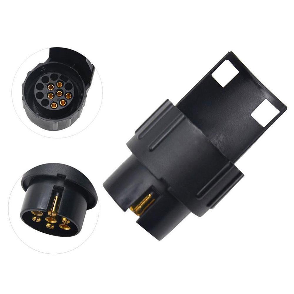 Durable 13 To 7 Pin Trailer Adapter Trailer Wiring Connector Socket Plug 12V Remolque Trailer Car Truck Caravan Accessories