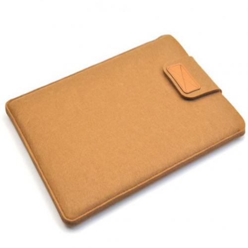 Anti-ridse bærbar taske til apple mac-book air pro retina 11/13/15 beskyttende shell cover filt laptop taske taske cover: 13 tommer khaki