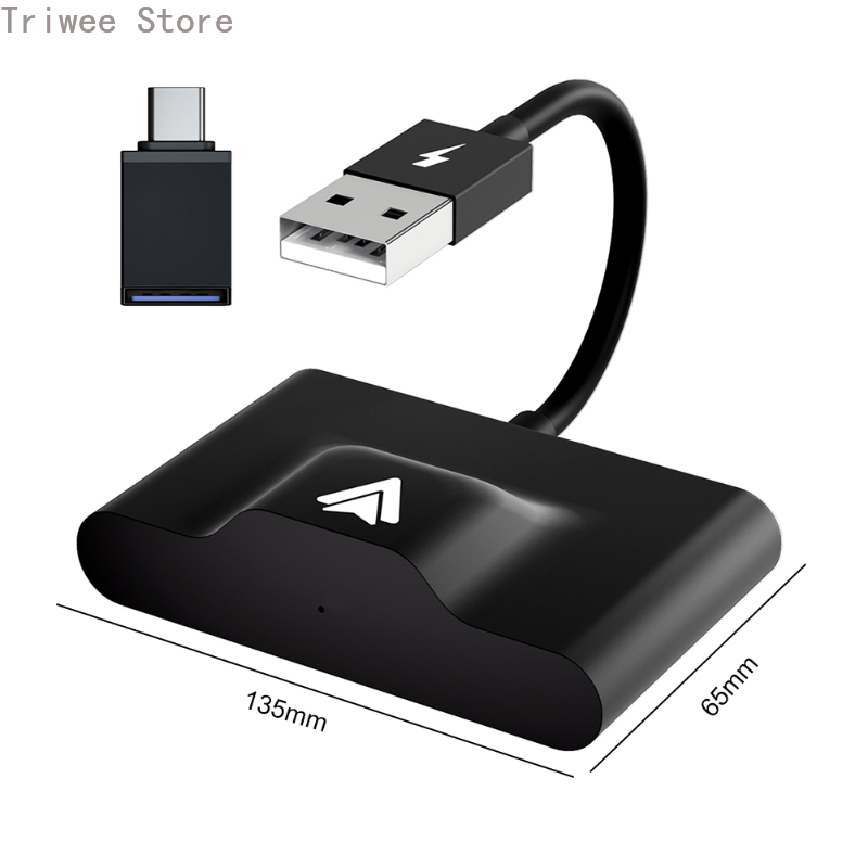 INF Draadloze CarPlay/Android Auto/Mirror Link Adapter - Zilveren Meteoor