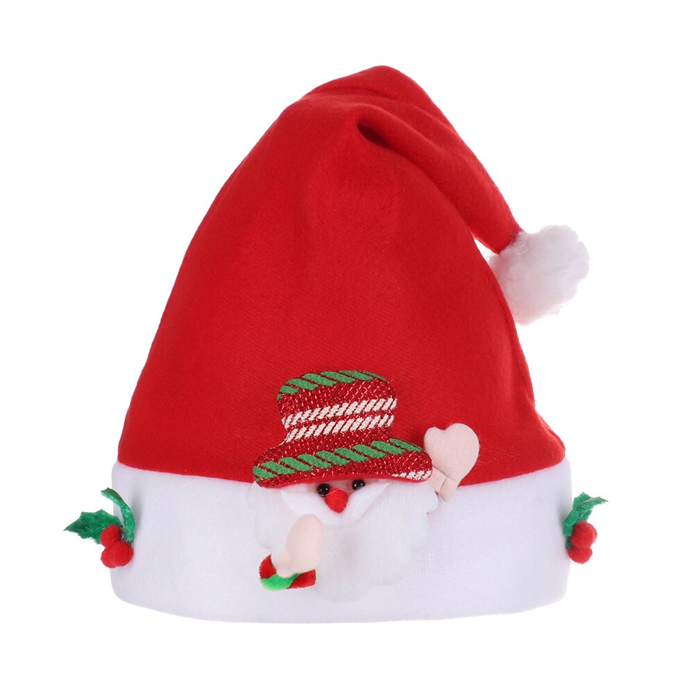 Merry Christmas Hat for Kids Santa Claus/Deer/Snowman Cap Christmas Party Props Decoration Accessories Children Xmas: 09