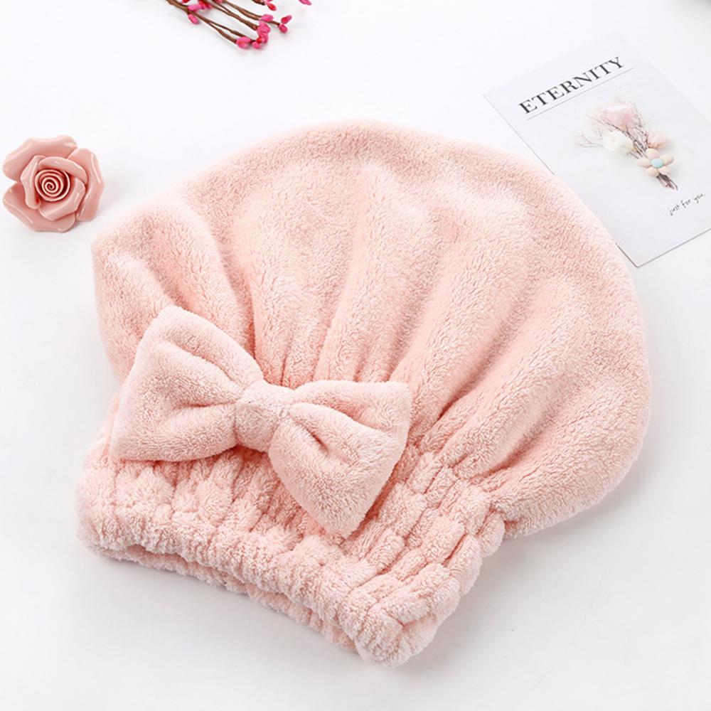 Coral Velvet Quick Dry Hair Hat Hair Drying Towel Super Absorbent Shower Head Wrap Towel Bath Cap Shower Hat