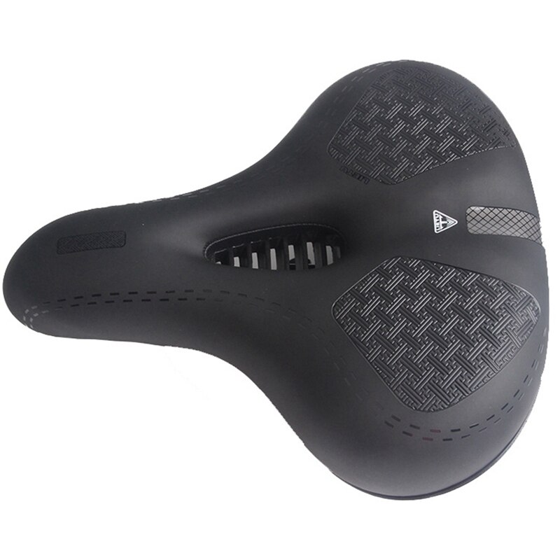 LIETU-sillín de bicicleta Unisex, asiento grueso, hueco y transpirable, suave, resistente al agua, con absorción de golpes