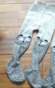 Baby Strümpfe Ebene Fuchs Baby Mädchen Lagerbier freundlicher Gestrickte Hohe Strümpfe Strumpfhosen Mädchen Herbst Strümpfe Art Strumpfhosen strumpfhosen: grau Fuchs Strumpfhose / 2 zu 3Jahr