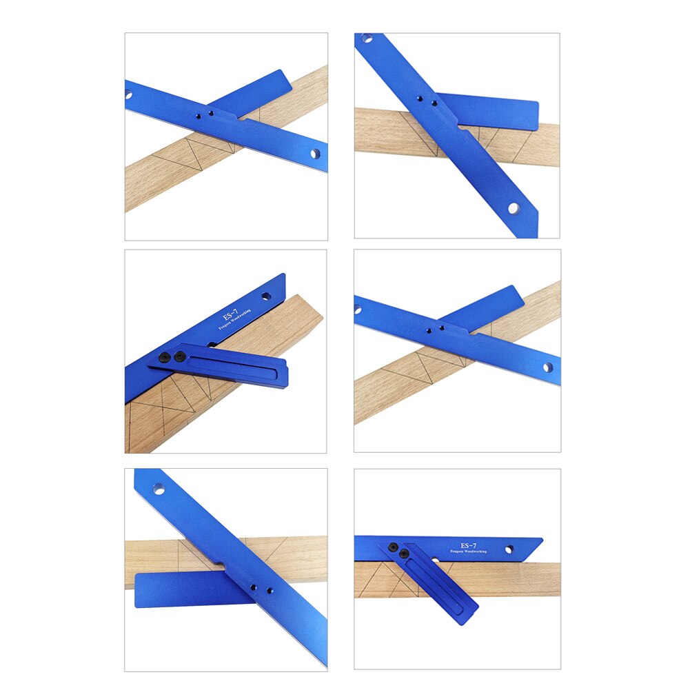45 Graden Verstek Heerser Hoek Hoek Heerser Meting Tool Voor Houtbewerking Timmerman Kraspen