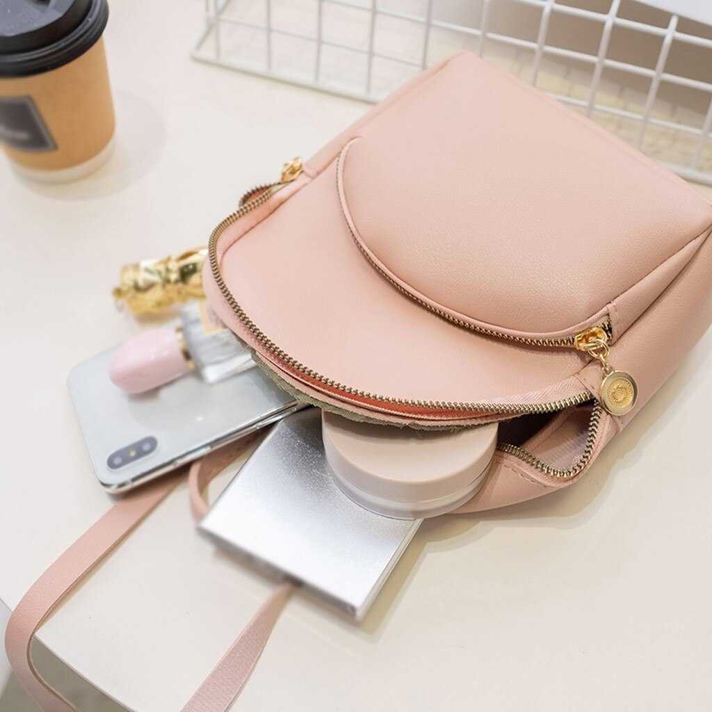 Cute Mini Backpack For Women Shoulders Small Backpack Female Letter Purse Mobile Phone Messenger Rucksack Girl Bagpack