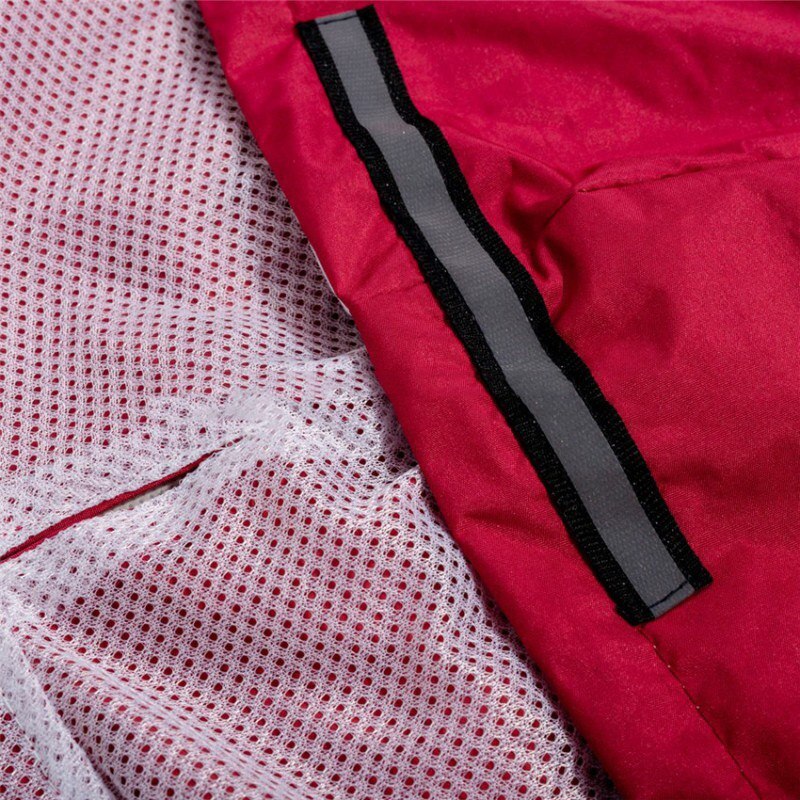 Husdjursreflekterande supervattentät regnkappa med huva slitstark inte deformerad husdjursponcho s -5xl för medelstora hundar