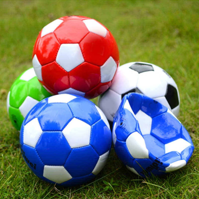 Mini balones de fútbol clásicos para niños, tamaño 2, balón de fútbol de goma inflable, juguetes de guardería, para deportes al aire libre, 15CM