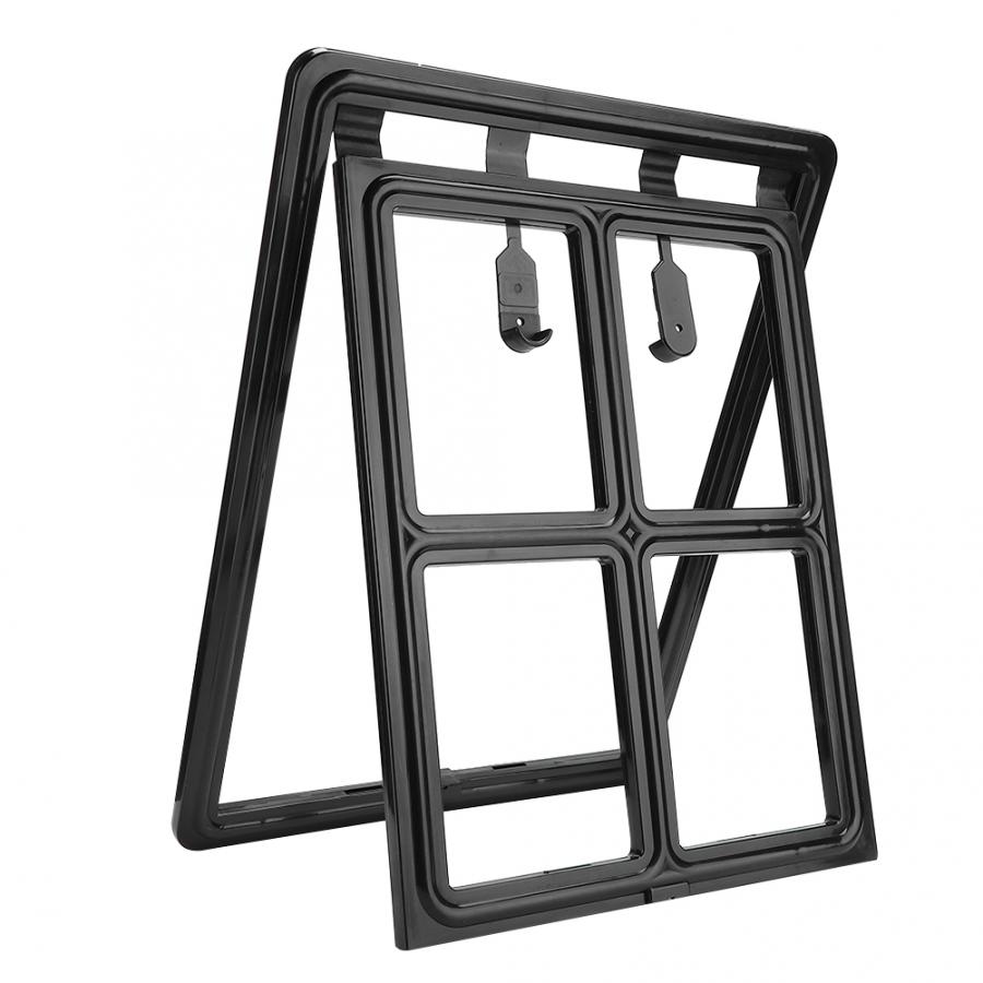 Dog/Cat Flap Door Plastic Magnetic Lock Pet Screen Door Dog Cat Safe Security Flap Door Gate for Pet Supplies Pet Gate Door Kit