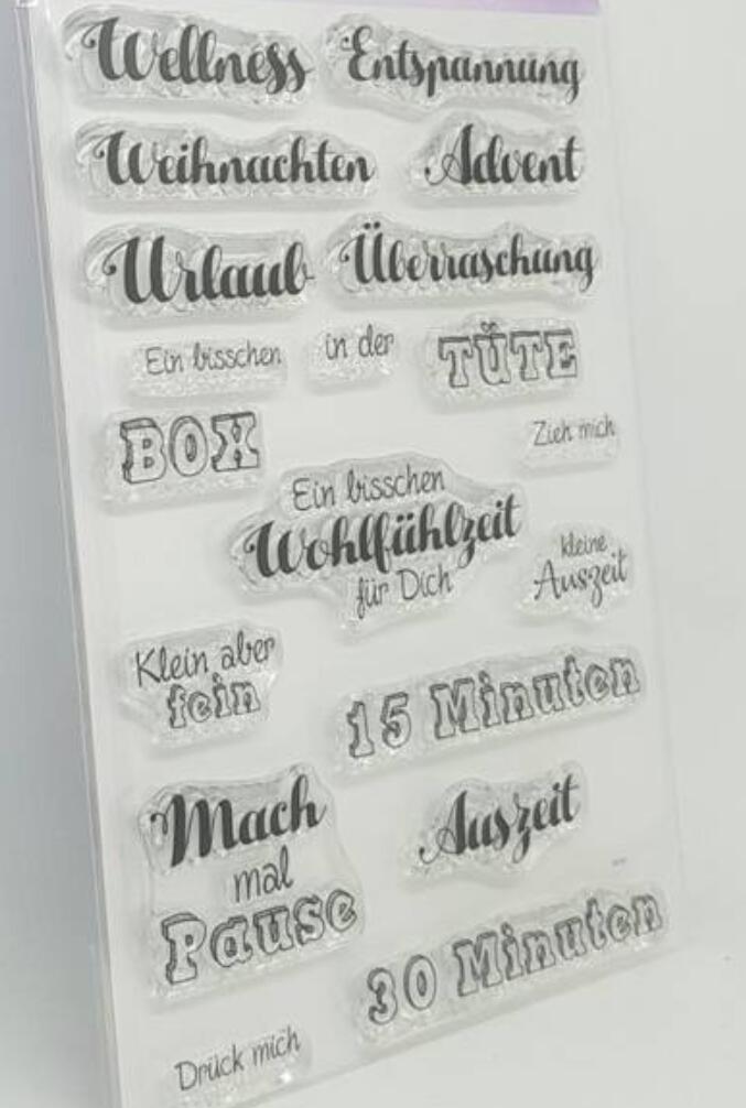Deutsch transparent Klar Silikon Stempel/Dichtung – Grandado