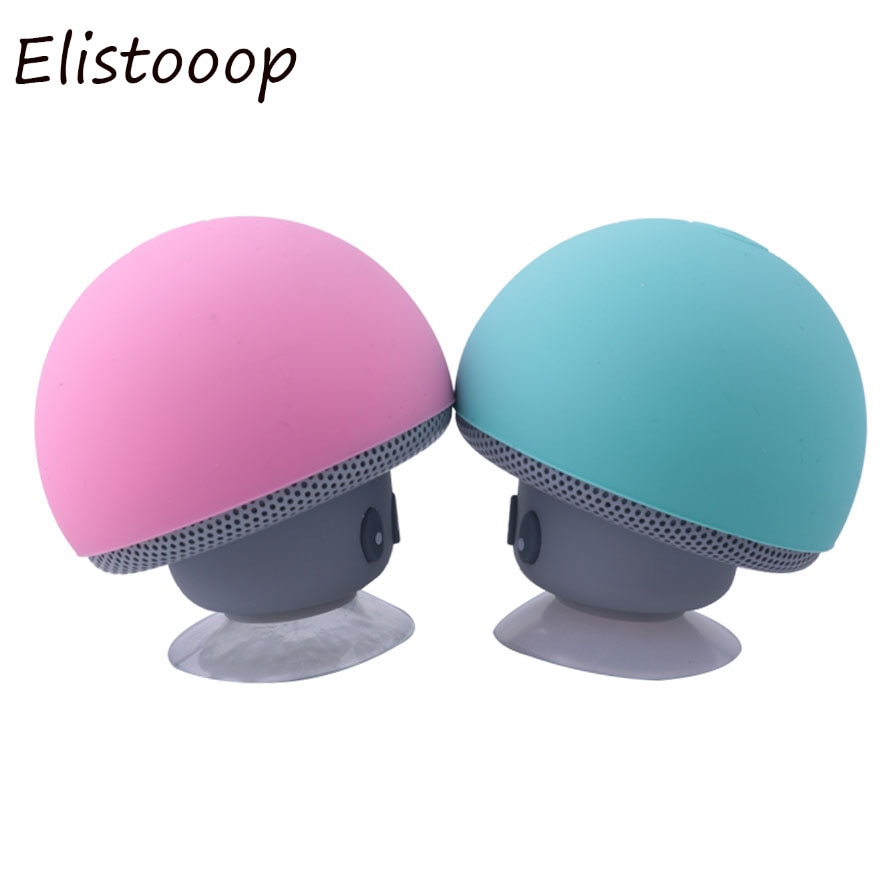 Mini Mushroom Draadloze Bluetooth Speaker Bluetooth 4.1 MP3 Speler met Mic Draagbare Stereo Blutooth Voor Mobiele Telefoon