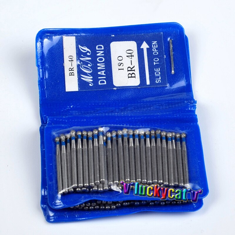 50 st tanddiamant fg höghastighetsborr för polering utjämning sf serie tandborrar 1.6mm