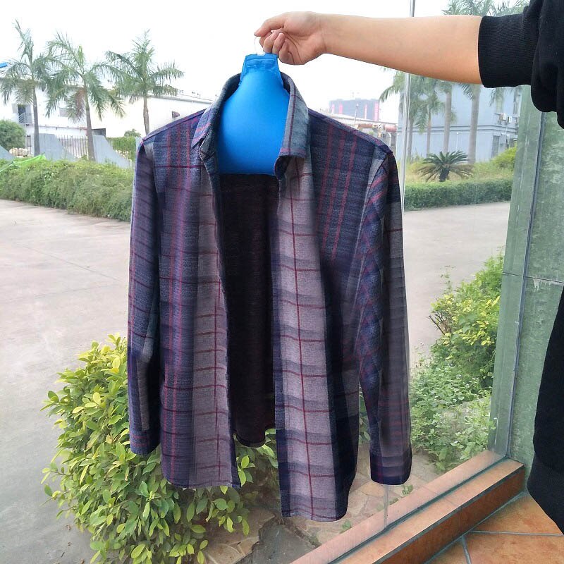 5 Pcs PVC Inflatable Clothes Hanger Rack Foldable Non Slip Travel Portable Coat Hangers E2S: Default Title