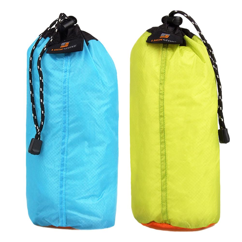 Nylon Wasserdichte Kordelzug Lagerung Sachen Sack trocken Tasche draussen Reise Camping Wandern Klettern Zubehör: S zufällig Farbe