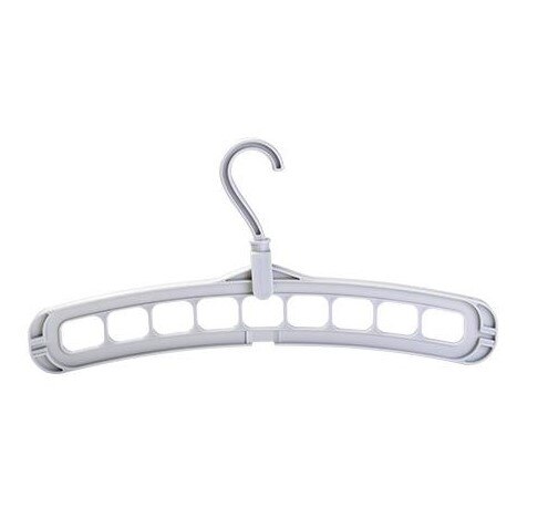 9 holes Clothes Hanger Organizer Space Saving Hanger Multi-function Folding Magic Hanger Drying Racks Scarf Clothes Storage: 06 pink