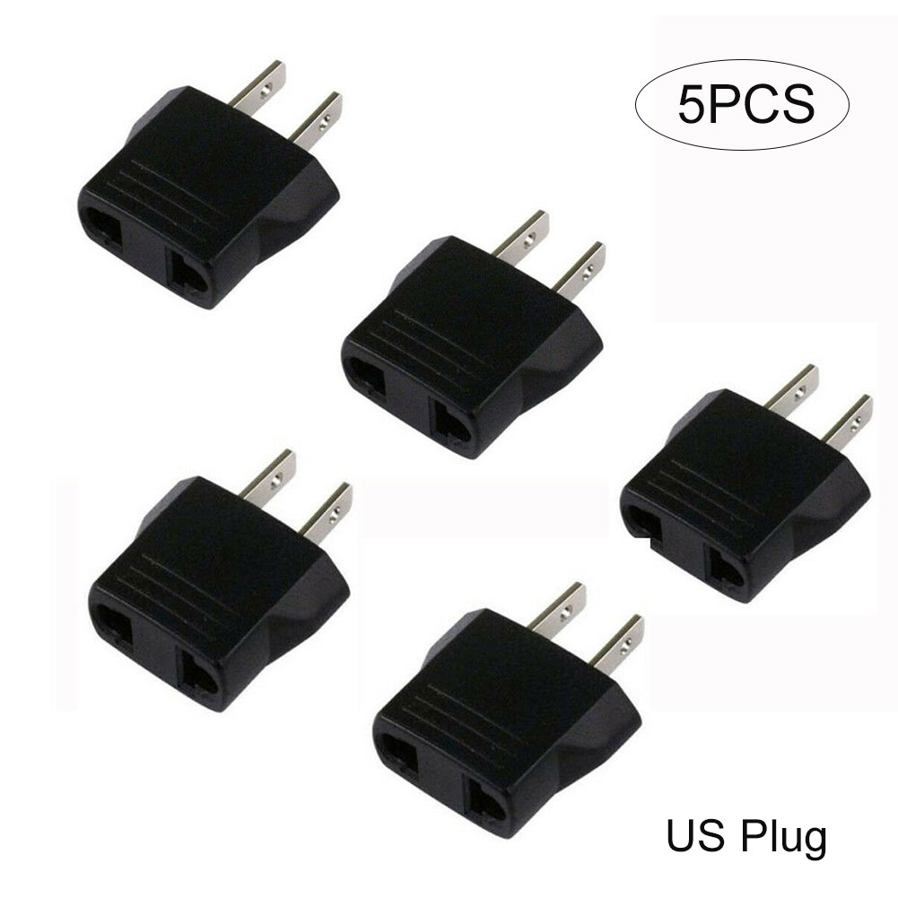 5Pcs 110V to 220V Conversion Adapter Plugs Travel Adapter Converter SDF-SHIP