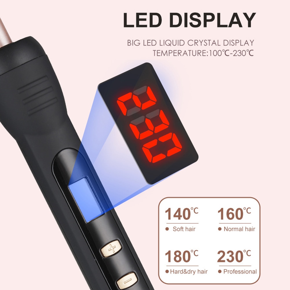 100-240V Curling Iron Hair Waver Pear Flower Cone Ceramic Curling Wand Roller Thin Hair Curler Beauty Salon Styling Tool