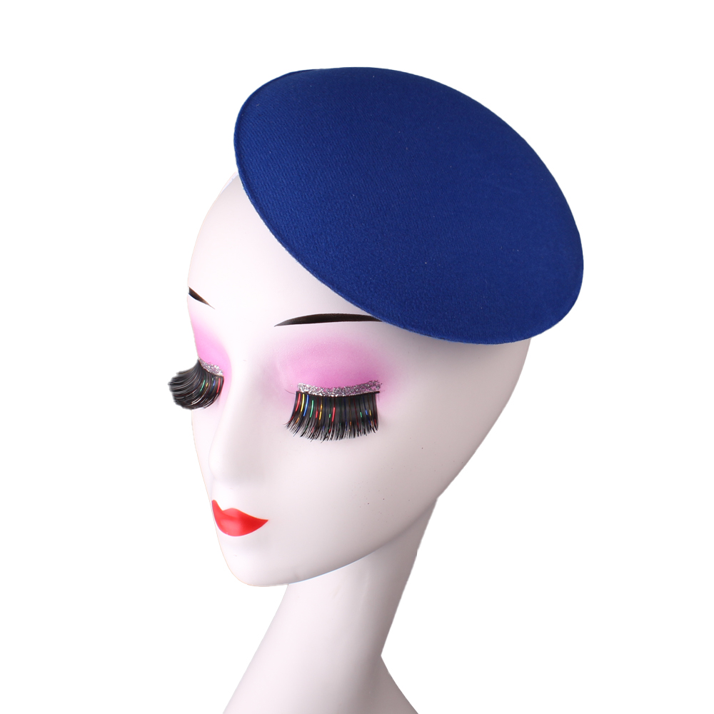 Accesorios para el cabello de 17CM para mujer, Base de fascinador para boda, , cena, Material artesanal: XXS / Azul