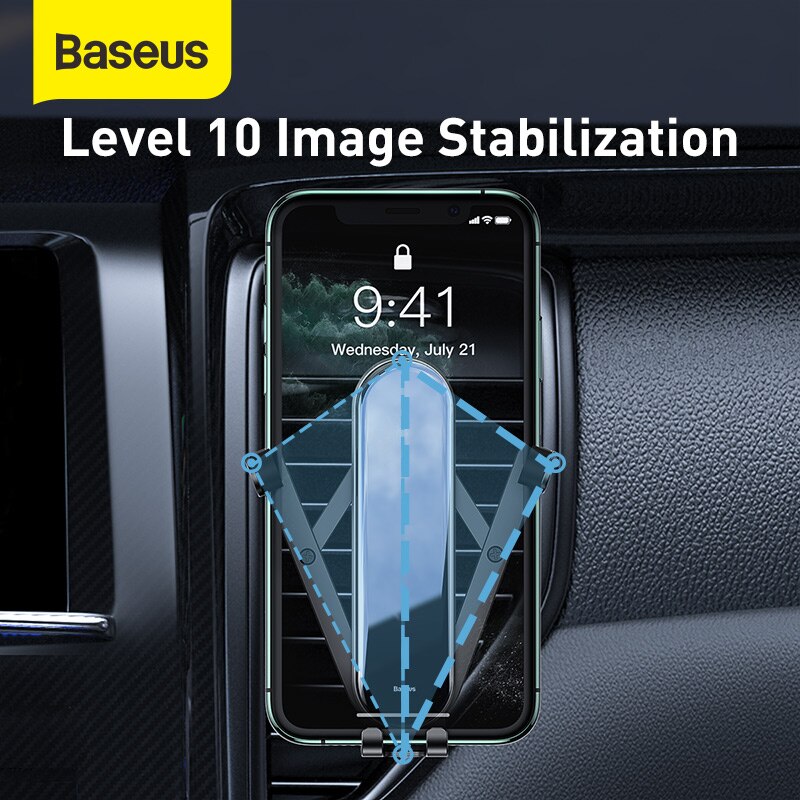 Baseus Gravity Car Phone Holder Universal Phone Holder Sensing Auto Grip Stand Steady bevestigingsbeugel Voor Smart Mobile Phone Stand