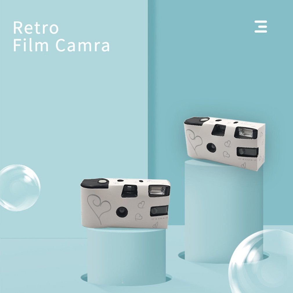 36 Photos 35mm Power Flash HD Single Use One Time Disposable Film Manual Camera Children's Party