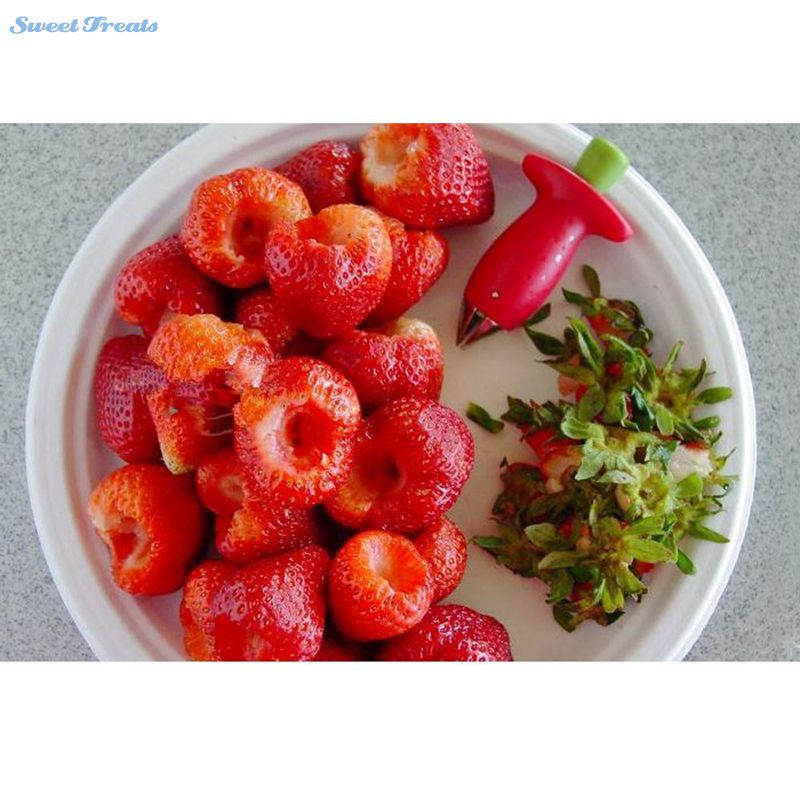 Sweettreats Aardbei Huller Aardbei Corer Aardbei/Tomaat Stem Remover Met Rvs Claw