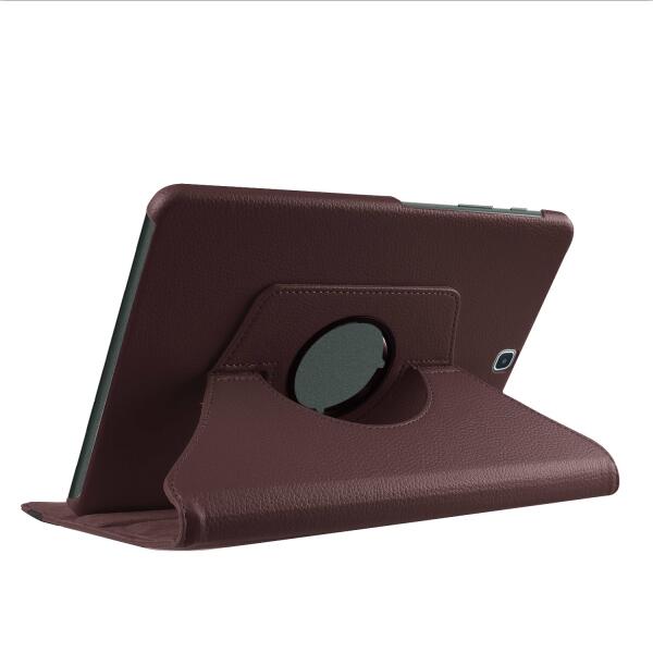 For Samsung Tab S2 9.7 Case Cover for Galaxy Tab S2 9.7 T810 T815 SM-T813 SM-T819 Funda 360 Degree Rotating Leather Smart Coque: Brown