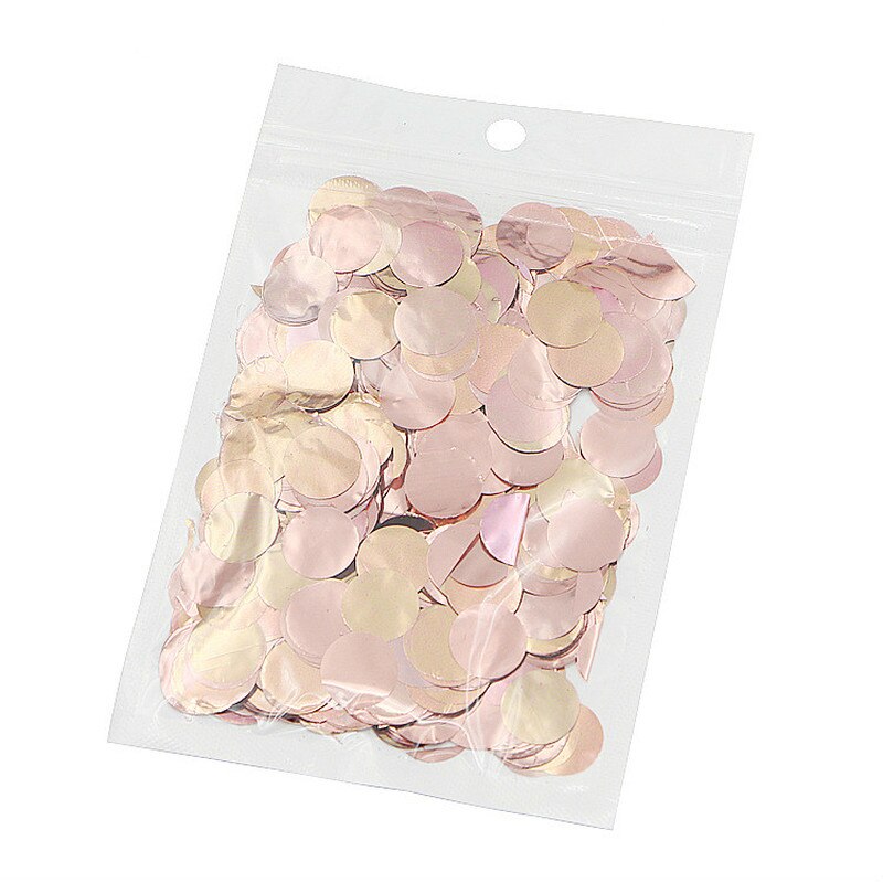 1 Pack 10g Rose Gold Foil Confetti Clear Balloon Confetti Birthday Party Transparent Ballon Confetti Wedding Decoration Supplies