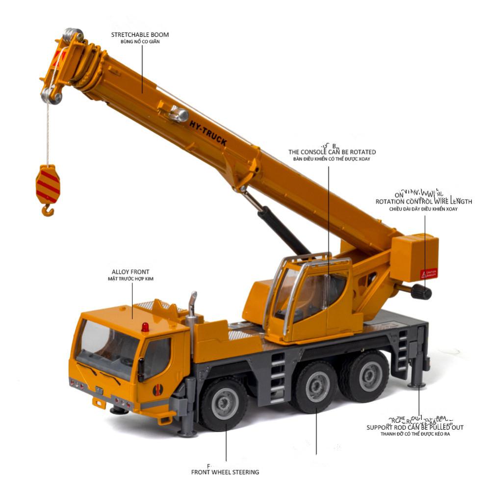 Rctown 1:50 Wheeled Crane Model Legering Auto Model Simuleren Techniek Kraan Speelgoed Decoratie Voor Kinderen