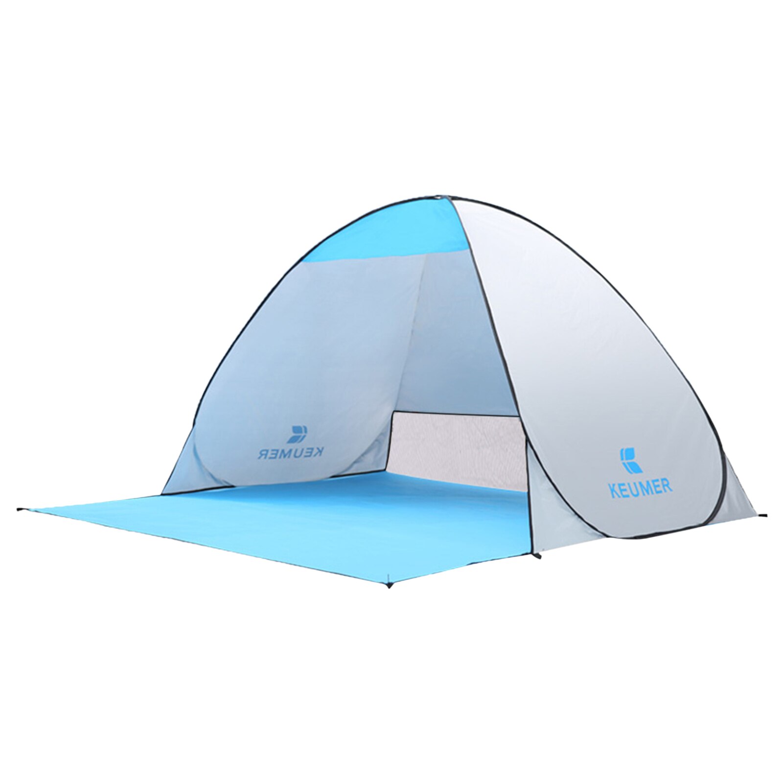 Automatisches, sofort aufbaubares strandzelt (70.9 x 59 x 43.3 cm) mit uv-schutz, ideal zum campen, angeln, wandern und picknicken.
