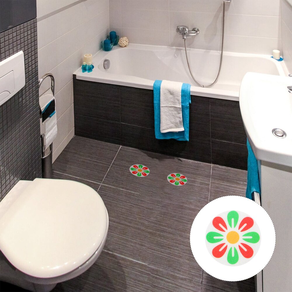 10 stk. selvklæbende bruseklistermærker badekarstrimler til pool i badeværelset: Assorteret farve