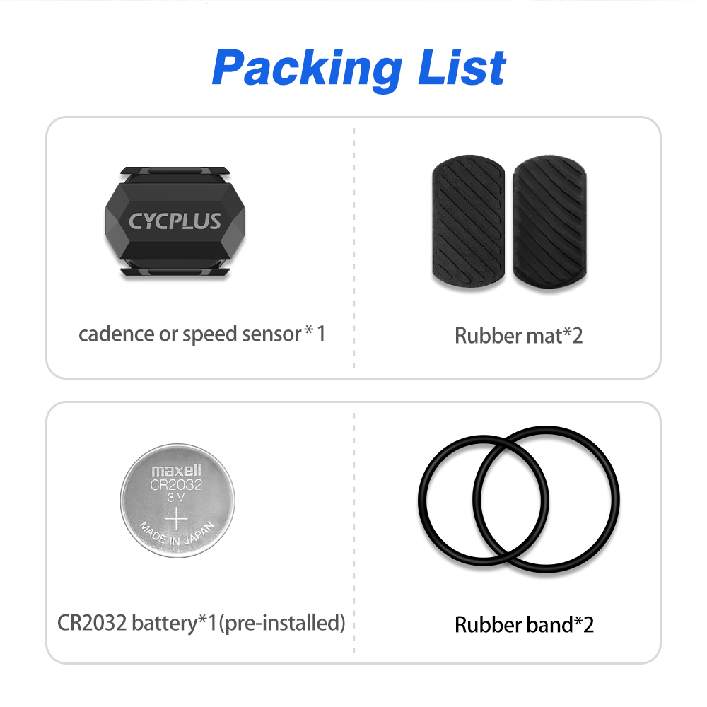 CYCPLUS C3 Kadensnopeus Dual Sensor - Vedenpitävä Bluetooth 4.0 ANT+ Polkupyörän Nopeusmittari Polkupyörätietokoneisiin