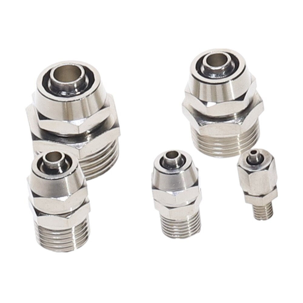 Pneumatisk koppling rör luftkoppling snabb tryck 4 6 8 10 12mm slang snabb vridning av luftlåsmutter genomgående kopplingar 1/8 &quot; 1/4 &quot; 3/8 &quot;