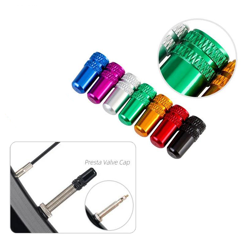 Aluminium Fietsband Prest Ventiel Dop Mtb Racefiets Coverd Protector Weg Mtb Band Stofdichte Fiets Presta Ventiel