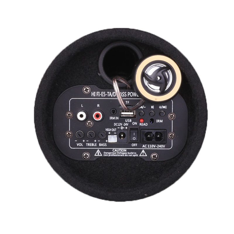 5 tuuman  dc 12v 24v ac 220v 4 ohmin auto aktiivinen subwoofer usb tf kortti pakettiauto kuorma hifi täyden valikoiman aktiiviset subwooferit