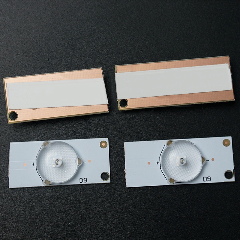 50 stk 3v smd lampe perler med optisk linse fliter til 32-65 tommer led strip bar reparation tv