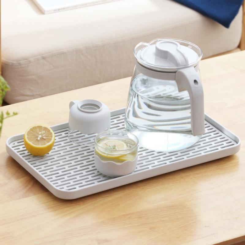 Kitchen Drain Tray Double Layer Glasses Bottle Cup Bowl Cutlery Dish Drainer Detachable Storage Tray For Kitchen Sink Tea Table