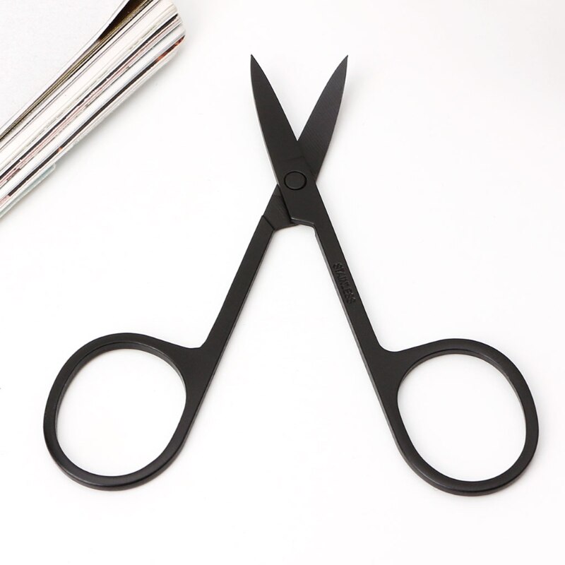 Tijeras de corte de cejas portátil, herramienta de maquillaje de depilación de acero inoxidable, Oct.29, ,