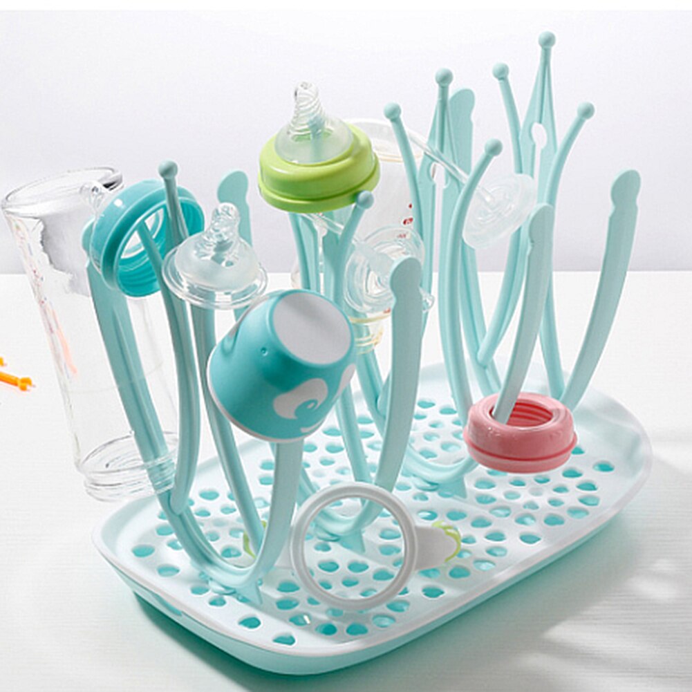 Multi Functionele Baby Fles Droogrek Houder Afdruiprek Super Praktische Met Afdruiprek Vaatwasser Veilig Voor Baby 'S Fles Opslag