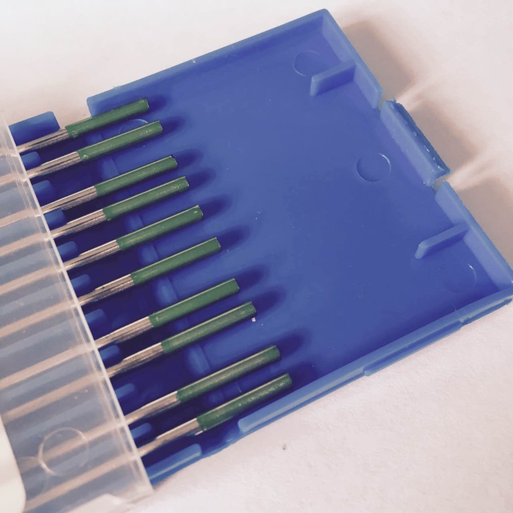 10pcs WP pure Tungsten TIG Welding Tungsten Electrode 2.4mm*150mm