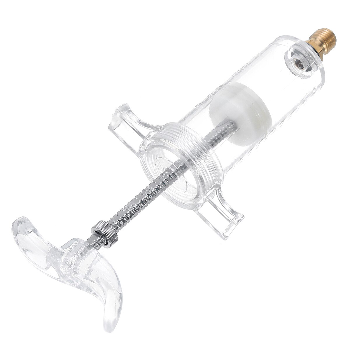 Oil/Dye Injector 30Ml 1 Oz with Low Side Quick Coupler Adapter 1/4 SAE R134 Manual Oiler A/C Oil Injector Adapter