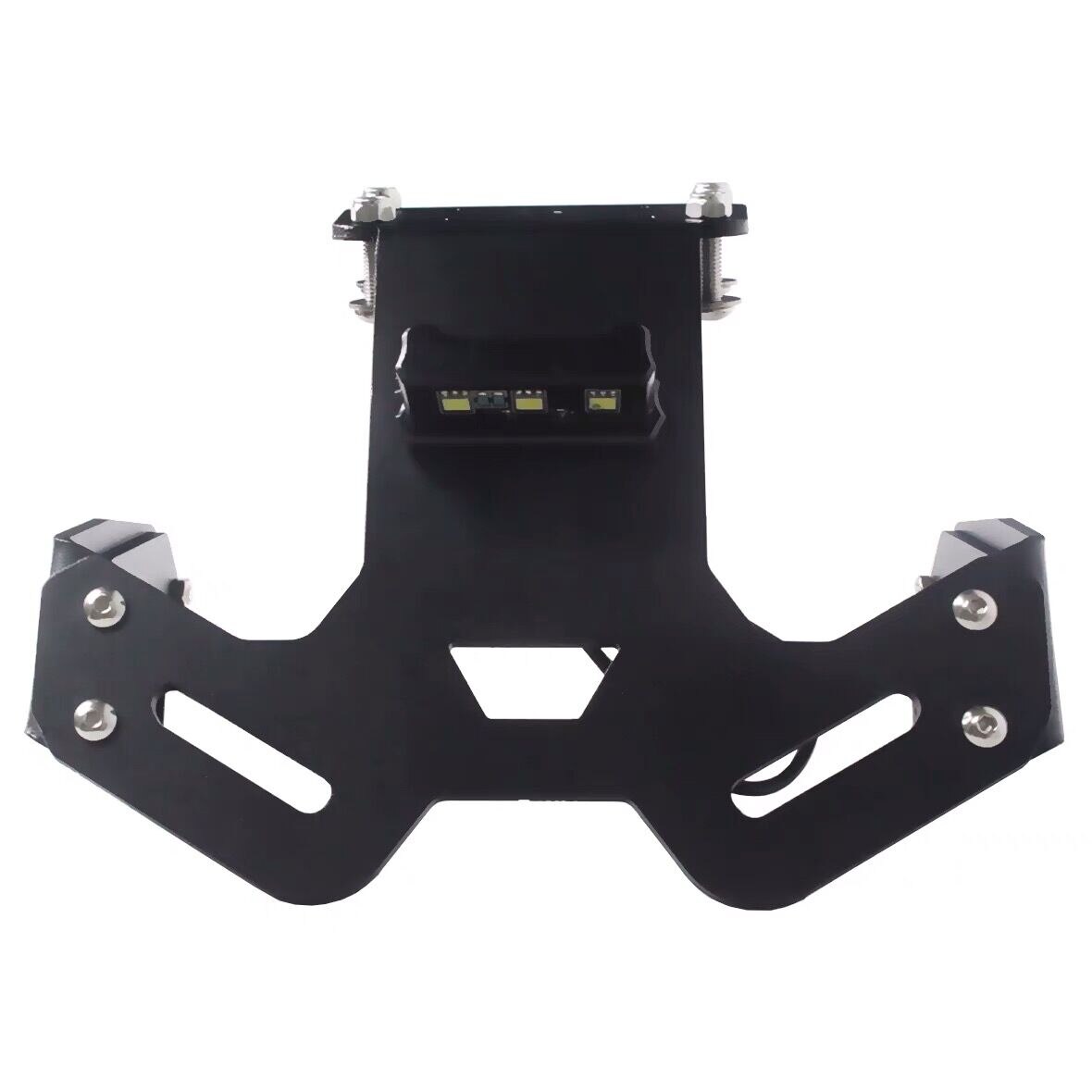 Trasero de la motocicleta soporte para matrícula marco de soporte con luz LED para Yamaha MT-15 MT15 MT 15: Default Title