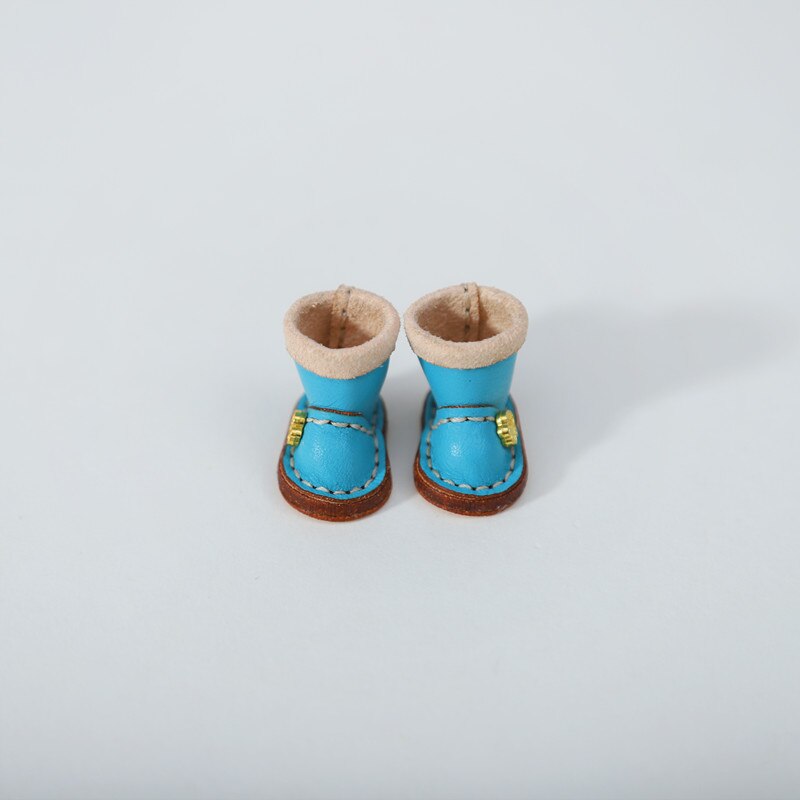 1/12bjd Bjd Poupée Chaussures Haut de gamme À La Main En Cuir De Vachette bottes Chaussures Pour Obitsu 11 OB11 Taille CGC Poupée 11cm Body9: B (6)
