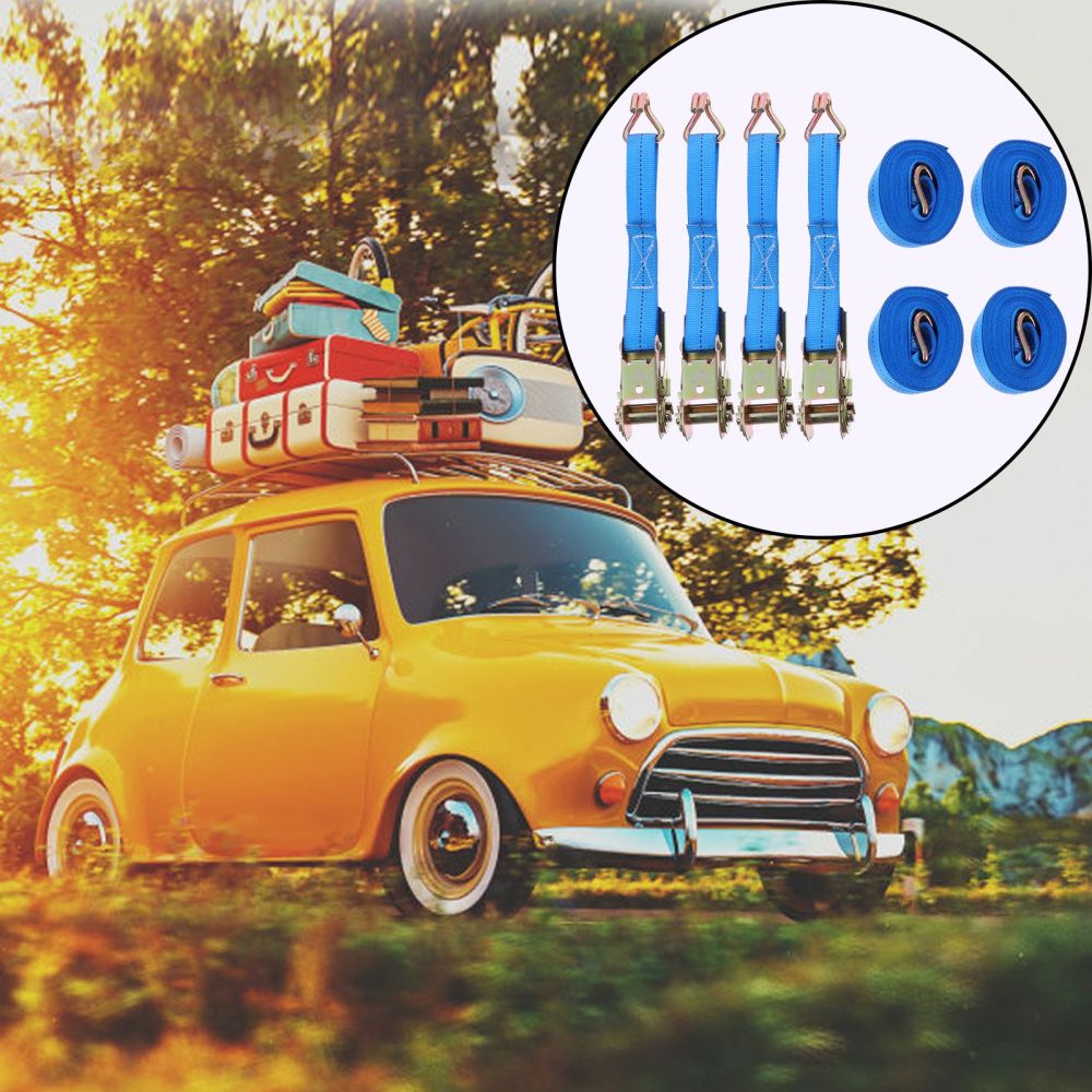 4pcs Cargo Binding Belt Tensioner Fastening Belt Tightening Belt Binding Device: Default Title